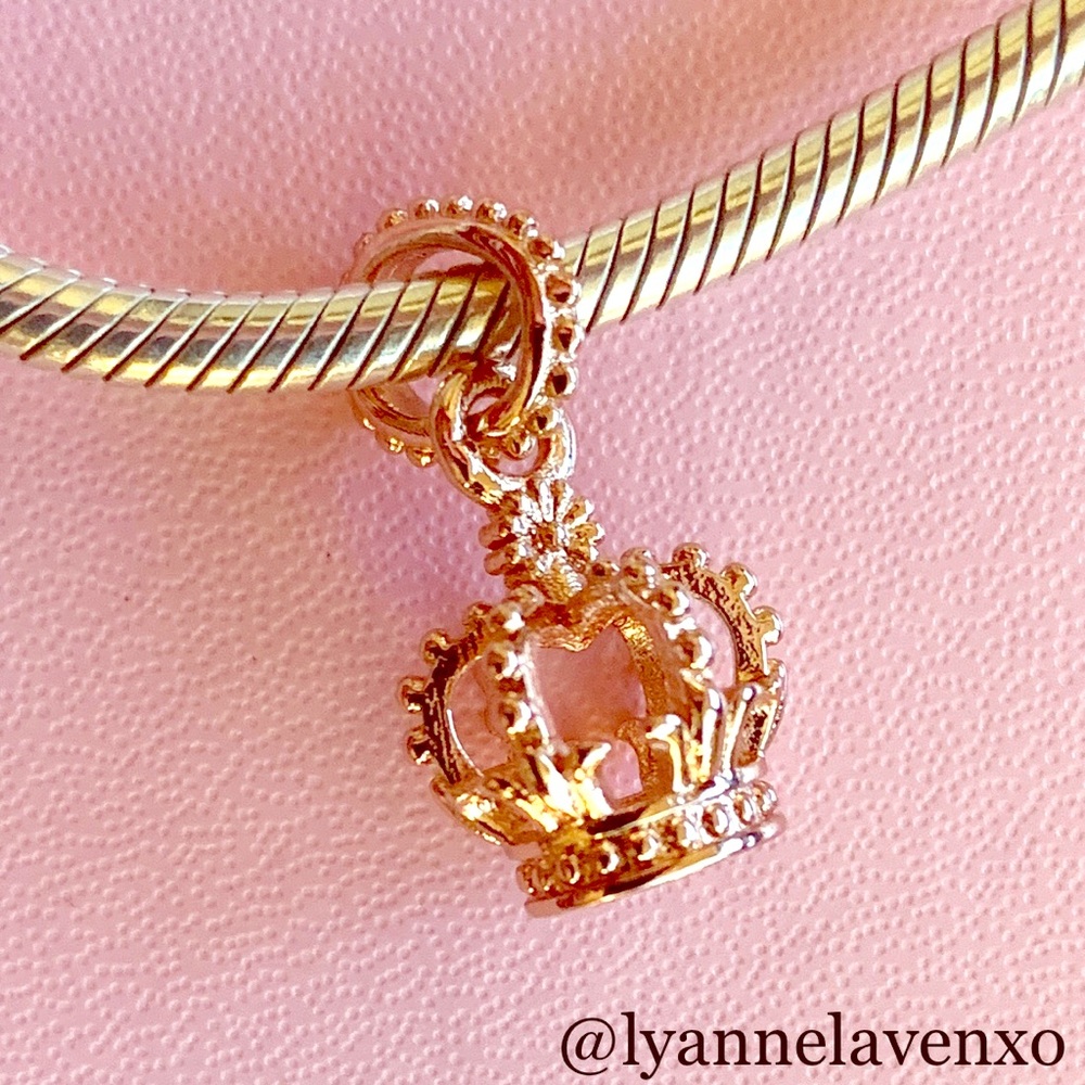 Pandora Noble Splendor Crown Charm Rose Gold